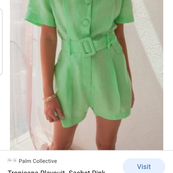 Apple Green Playsuit - Picture 4 of 4